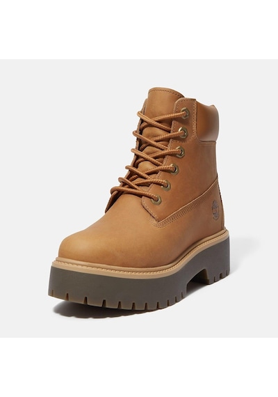 Timberland Stone Street 6 Inch Lace Up Waterproof B Kadın Bot-31860 Krem