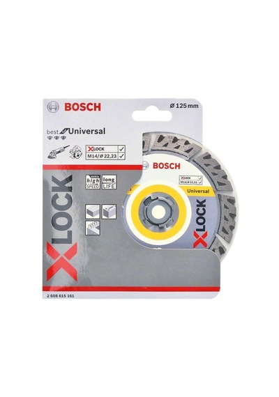 Bosch X-lock 125 Mm Elmas Testere Yapı Malzemeleri ve Metal İçin