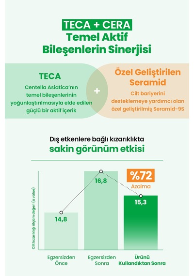 Hassas Cilde Sakin Görünüm Sunan Ton Eşitleyici Güneş Kremi Realbarrıer Cica Green Tone-up Sun Cream