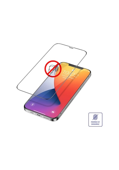 Bufalo Apple Uyumlu   iPhone Xs Max Ekran Koruyucu 9D Temperli Cam - Siyah
