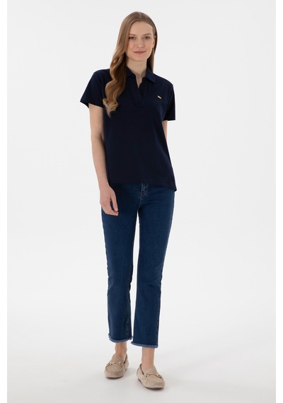 U.S. Polo Assn. Kadın Lacivert Basic Polo Yaka Tişört 50305700-VR033 U.S. Polo Assn. Kadın Lacivert Basic Polo Yaka Tişört 50305700-VR033