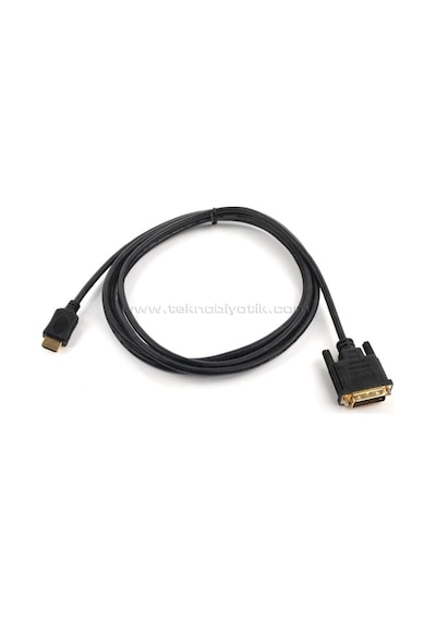 Dark Dvi - Hdmi Çeviricili 1.8M Uzunluğunda Görüntü Kablosu DK CB DVIXHDMIL180
