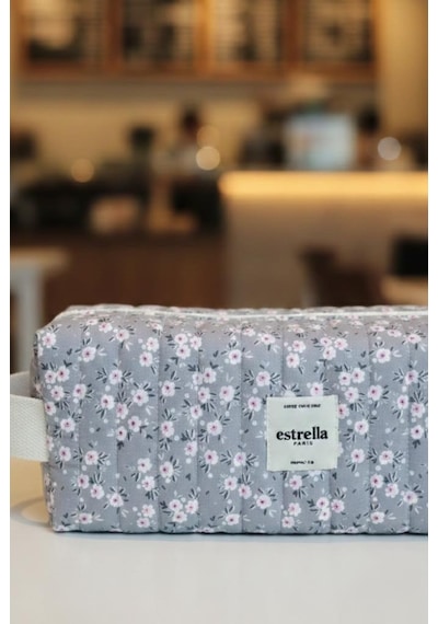 Estrella Mini Dy-son Airwrap Ve Tüm Saç Şekillendiriciler İçin Xl Boy Çanta Seyahat Çantası Mini Gri Çizgi Çok Renkli