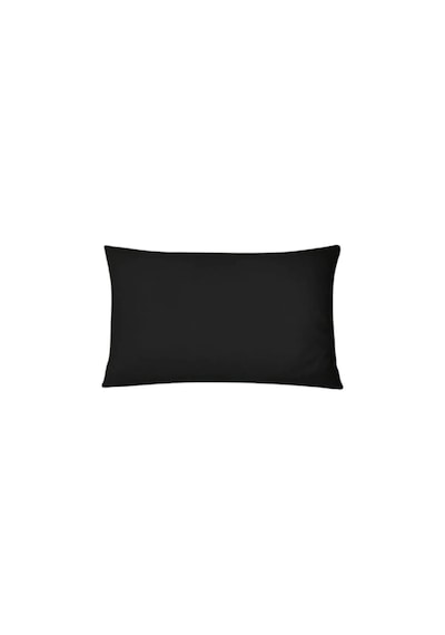 Orta Boy 40x60cm %100 Pamuklu Saten Kumaş Yastık Kılıfı 2adet Gizli Fermuarlı Siyah
