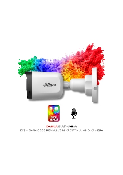 Hac B1a21p U Il A 1080p Güvenlik Kamerası Smart Dual Light 3.6mm Lens