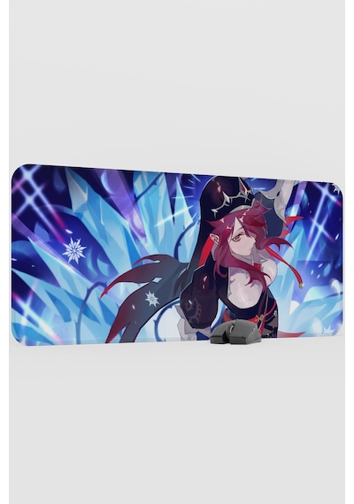 Rosaria Genshin Impact Anime Oyuncu V1 - 90x40 Xxl Gaming Mouse Pad Fare Altlığı