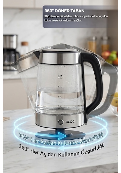 Sinbo STM-5990 2 Si 1 Arada 2 L Çay Makinesi Ve Kettle