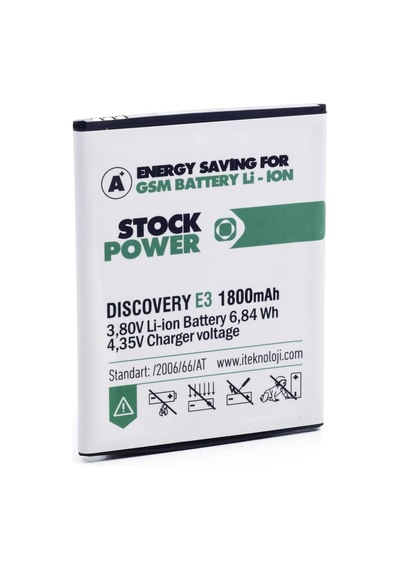 General Mobile Discovery E3 1800 Mah Stock Power Batarya
