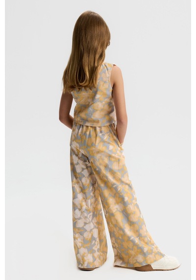 Nk Kids Kız Çocuk Bahar Pantolon Nk-51304 Sarı