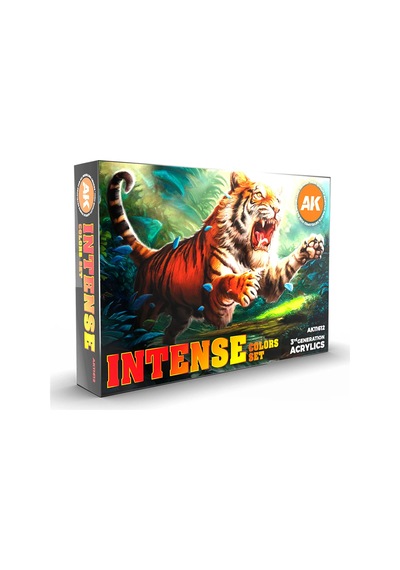 Ak Interactive 11612, 6x17 Ml. Yoğun Renkler Akrilik 3gen Maket Boyası Seti Standart