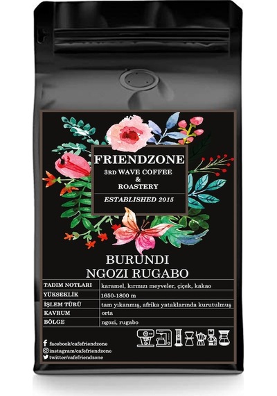 Friendzone Burundi Ngozi Rugabo Yöresel Filtre Kahve 500 G