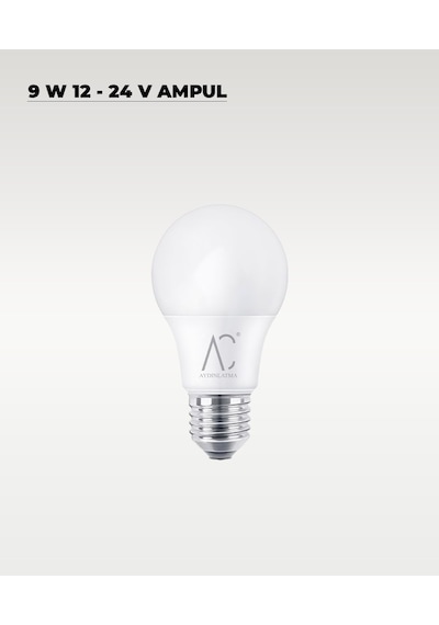 9w 12-24v Ampul 6500k - Beyaz Işık - E-27 Duy Beyaz