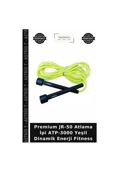 Premium Jr-50 Atlama İpi Atp-3000 Yeşil Dinamik Enerji Fitness