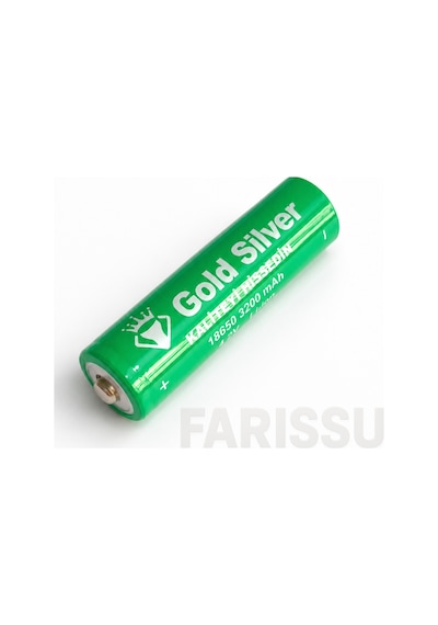 Gold Silver 18650 El Feneri Ve Kafa Lambası İçin Şarj Edilebilir Li-ion Pil - 3200 Mah 4.2v 2 Adet