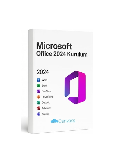 Canvass Office 2024 Kurulum Ve Etkinleştirme Lisansı Hediyeli, Microsoft Office 2024 Professional Plus İçin
