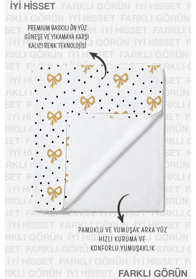 Fiyonk Temalı Puantiyeli Beyaz Plaj Havlusu - Minimalist Altın Siyah Hızlı Kuruyan Mikrofiber Havlu Kumlu Menekşe Fiyonk Temalı Puantiyeli Beyaz Plaj Havlusu - Minimalist Altın Siyah Hızlı Kuruyan Mikrofiber Havlu Kumlu Menekşe