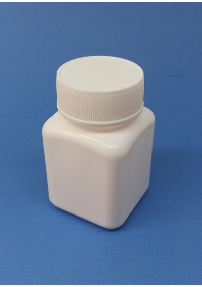 Demethome 50 ML Şişe Kare Numune-İlaç-Tarım-Ecza-Tablet-Hap-Kapsül Plastik Kutu Şişesi Adet Seçenekli
