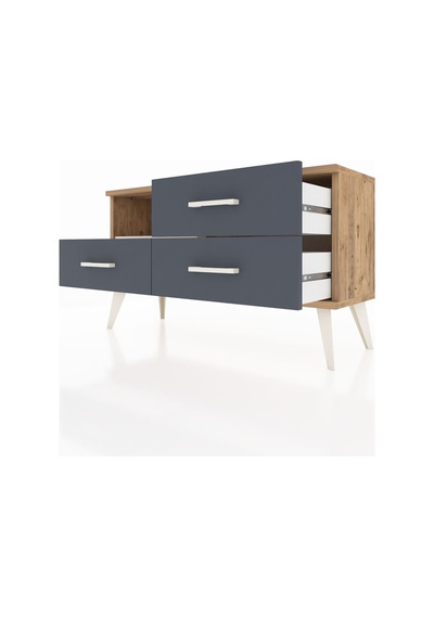 Arges Şifonyer Tek Raflı 3 Çekmeceli 88x30x48 Çam-aytaşı/antrasit Aytaşı/antrasit Arges Şifonyer Tek Raflı 3 Çekmeceli 88x30x48 Çam-aytaşı/antrasit Aytaşı/antrasit
