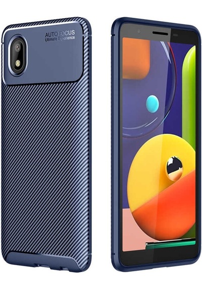 Samsung Uyumlu Galaxy A01 Core Kılıf Karbon Silikon Case