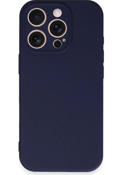 Apple  Uyumlu  iPhone 16 Pro Kılıf First Silikon Lacivert