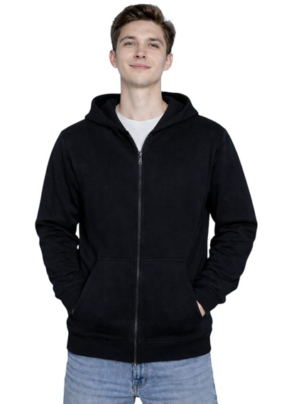 Coupon Kapüşonlu Fermuarlı Sweatshirt Siyah
