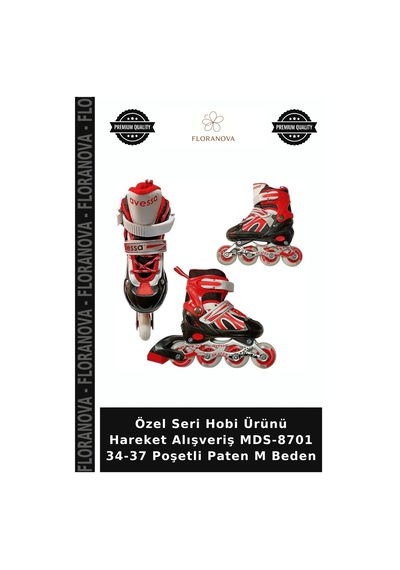 Özel Seri Hobi Ürünü Hareket Alışveriş Mds-8701 34-37 Poşetli Paten M Beden Çok Renkli
