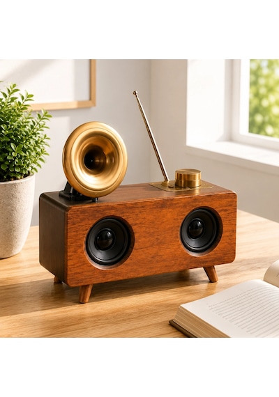 Nostaljik Radyo Bluetooth Bağlantılı Şarjlı Yüksek Ses Kaliteli Yeni Nesil 71313437