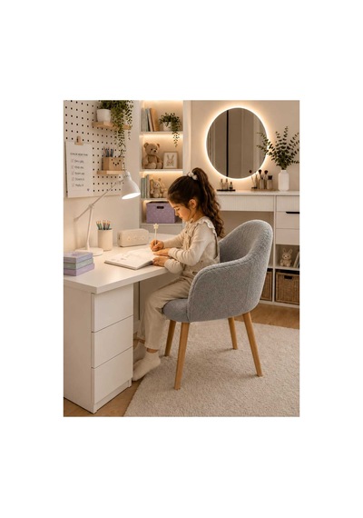 Heidi Çoçuk Koltuğu Çoçuk Odası Koltuğu Teddy Kumaş Kaplı Çocuk Ders Çalışma Koltuğu Yumuşak Gri Gri Heidi Çoçuk Koltuğu Çoçuk Odası Koltuğu Teddy Kumaş Kaplı Çocuk Ders Çalışma Koltuğu Yumuşak Gri Gri