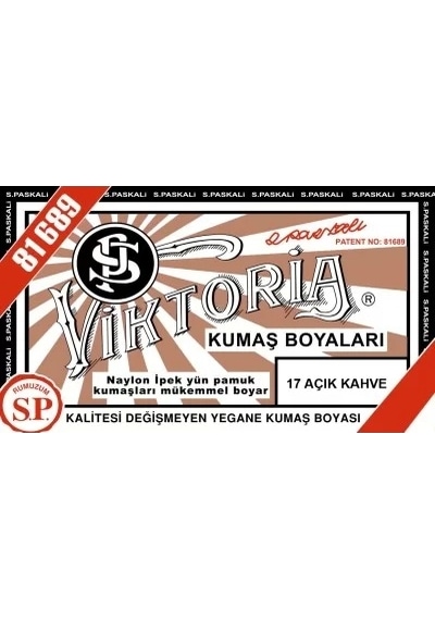 Viktoria Kumaş Boyası - 17 Açık Kahve