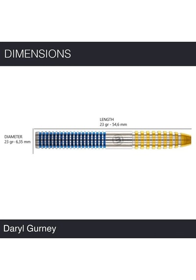 Winmau Daryl Gurney Sc 1.0 Series %90 Tungsten Çelik Uçlu Dart Oku