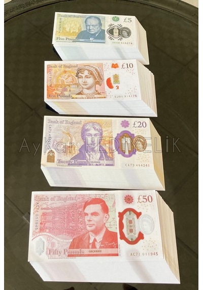 200 ADET KARMA 5-10-20-50 STERLİN BANKNOT POUND PARA GEÇERSİZ