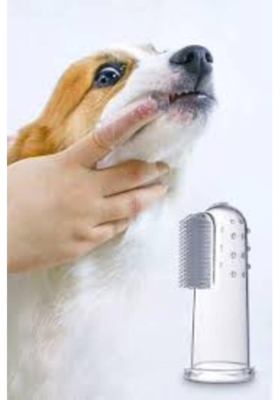 Kedi Ve Köpekler İçin Silikon Başlıklı Parmak Diş Fırçası