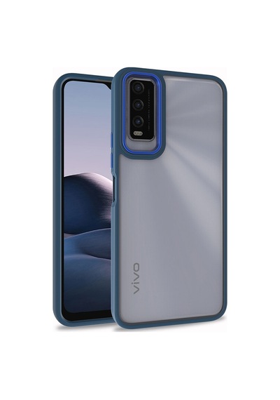 Zore Vivo Y20s Kılıf Ogaa Flora Kapak - Kırmızı