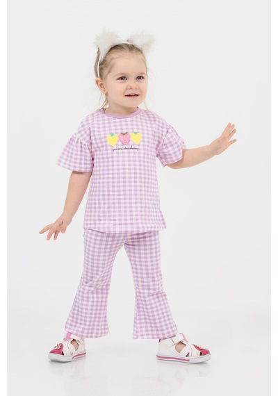 Harika Kids Kız Bebek İspanol Paça Alt-üst Takım 001