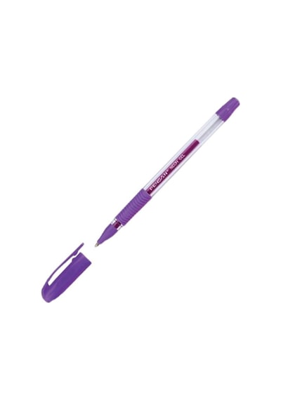 Neon Jel Kalem Mor Renk 0.8mm Pensan Neon Gel Tükenmez Kalem Mor