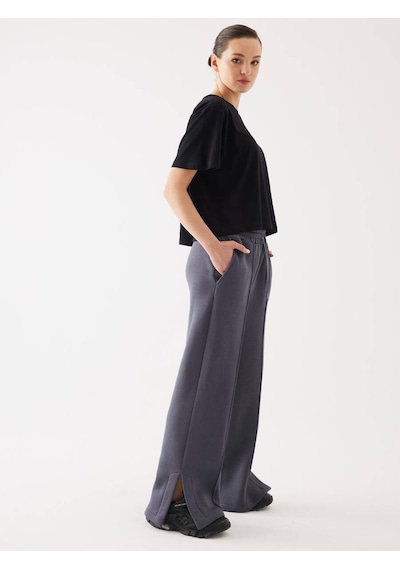 Füme Şardonlu Yırtmaç Detay Jogger 001