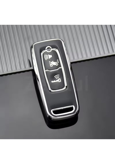 Honda 150 350 Adv Anahtar Kılıfı Siyah-silver