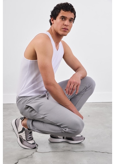 Dufy Gri Erkek Eşofman Altı - Regular Fit Gri