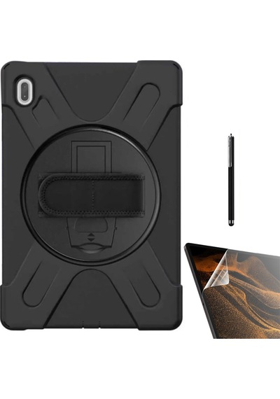 Samsung Galaxy Uyumlu Tab S7 Fe T733 Kılıf Defender Tablet Tank Koruma Standlı Df33 Nano Kalem