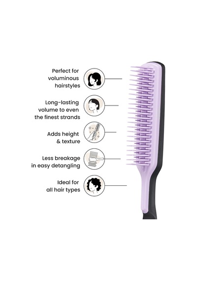 The Ultimate Volumizer Hacim Veren Lila Saç & Topuz Fırçası-tarak