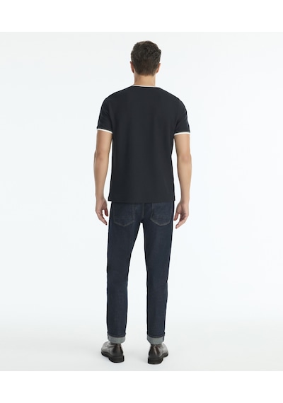 Yargıcı Regular Bisiklet Yaka Kısa Kol T-shirt 25kets9002x 001 SIYAH