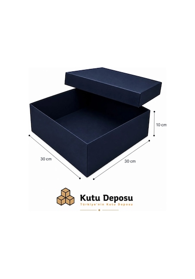 30x30x10 Cm Hediye Kutusu-lacivert 1 Adet