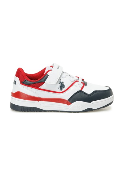 U.s. Polo Assn. Martell Jr 5fx Beyaz Erkek Çocuk Sneaker 000000000101946538 Beyaz-kırmızı Beyaz - Kırmızı