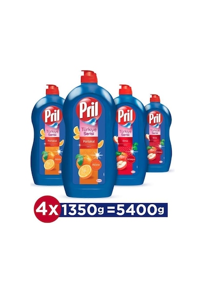Pril Sıvı Bulaşık Deterjanı Power Limon 1350 Gr X 3 Adet