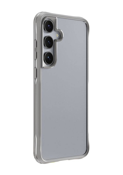 Samsung Galaxy S24 Plus Uyumlu Kılıf Şeffaf Sert Kapak Transparent Hard Pc Cover Gri