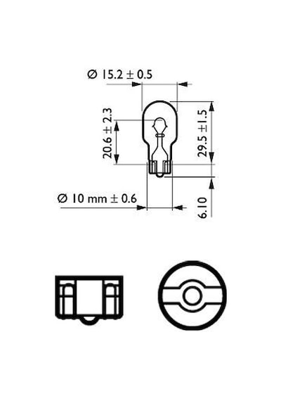 Ampül - Fiat Panda, Ducato, 500, Punto, Doblo, Tipo, Talento, Egea, Sandero, Duster, Logan, Lodgy, Spring, Jogger - Phılıps-12067cp