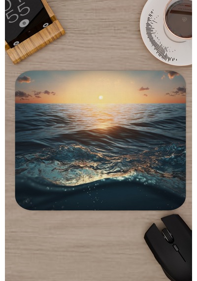 Okyanus Kaymaz Dikişli Kauçuk Oyuncu Mousepad V1 - 22x18 Gaming Mouse Pad Fare Altlığı
