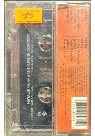 Plak Değildir Kaset Tir Natalie Merchant Live In Concert Live O