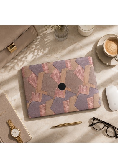 Macbook Air 13.6 Kılıf M2-m5 A2681 A3113 A3240 A3449 Sert Hard Case Mor