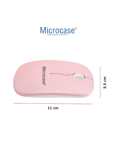 Microcase Xiaomi Redmi Pad 2 11 İnch İle Uyumlu Tablet Çanta+türkçe Bluetooth Klavye +mouse+ Standı - Pembe Al4382 Omuz Çantası